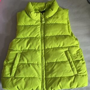 Gap baby gap florescent green quilted puffer vest toddler 2 yrs